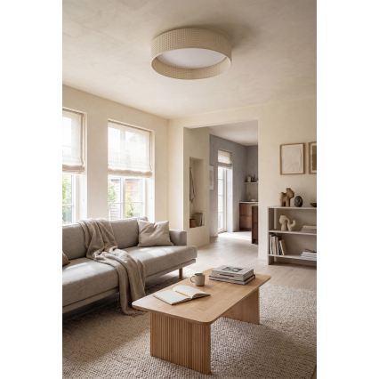 Brilagi - Dæmpbar LED-loftlampe VELVET SMARTIX LED/24W/230V 3000-6000K Ø 45 cm cremefarvet Wi-Fi Tuya Beacon + fjernbetjening