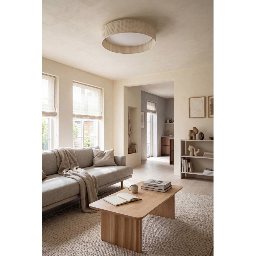 Brilagi - Dæmpbar LED-loftlampe VELVET SMARTIX LED/24W/230V 3000-6000K Ø 45 cm cremefarvet Wi-Fi Tuya Beacon + fjernbetjening