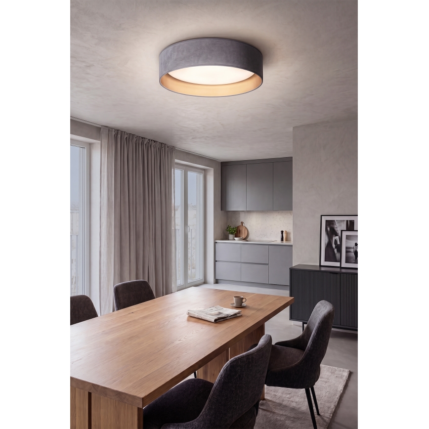 Brilagi - LED dæmpbar loftlampe VELVET SMARTIX LED/24W/230V 3000–6000K Ø 45 cm grå/guld Wi-Fi Tuya Beacon + fjernbetjening