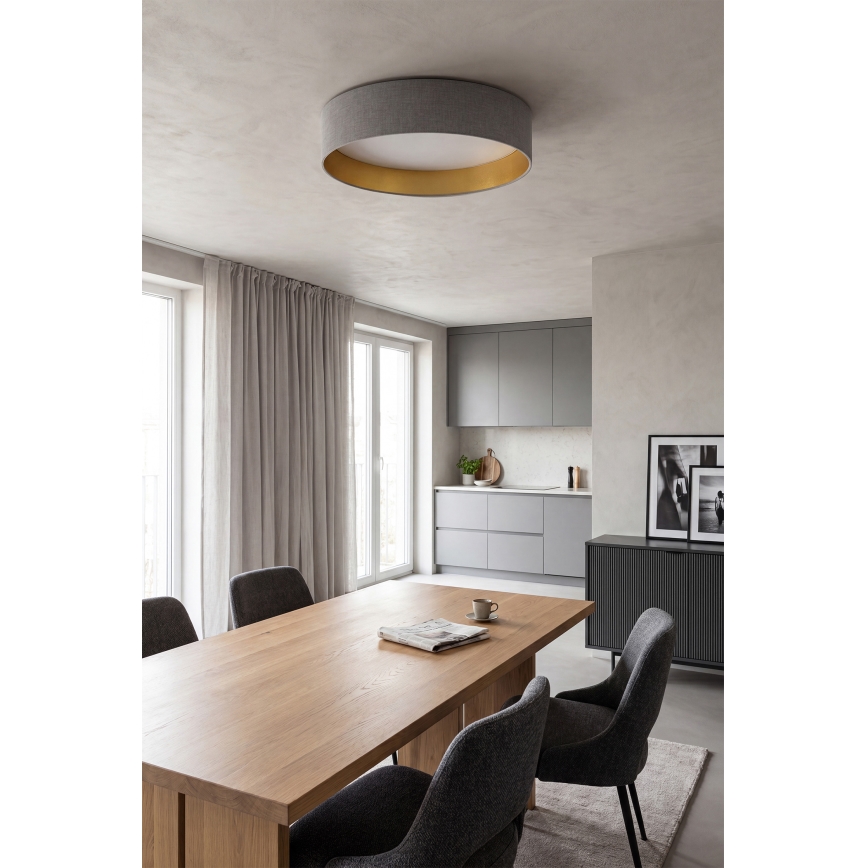 Brilagi - LED dæmpbar loftlampe VELVET SMARTIX LED/24W/230V 3000–6000K Ø 45 cm grå/guld Wi-Fi Tuya Beacon + fjernbetjening