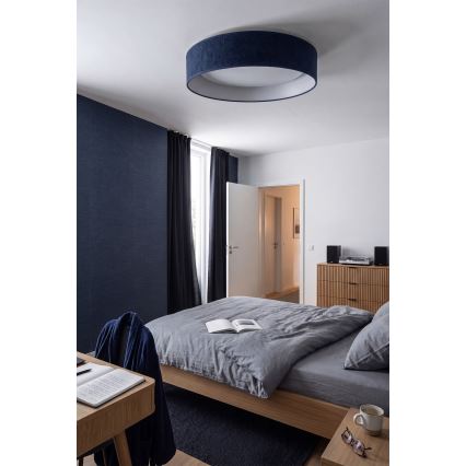 Brilagi - LED dæmpbart loftarmatur VELVET SMARTIX LED/36W/230V 3000-6000K pr. 55 cm blå Wi-Fi Tuya Beacon + fjernbetjening