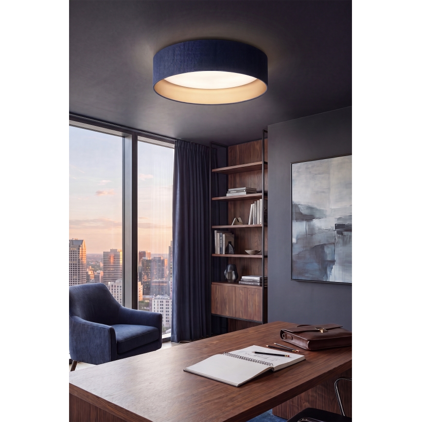 Brilagi - LED dæmpbar loftlampe VELVET SMARTIX LED/36W/230V 3000-6000K Ø 55 cm blå/guld Wi-Fi Tuya Beacon + fjernbetjening