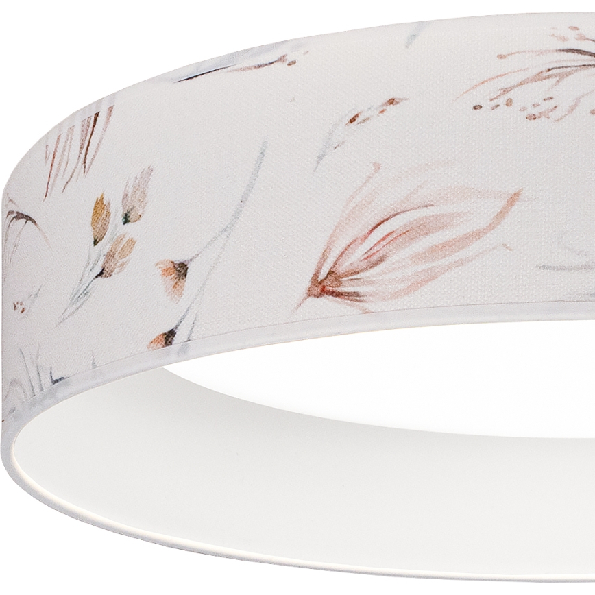Brilagi - LED-dæmpbar loftlampe VELVET SMARTIX LED/36W/230V 3000-6000K Ø 55 cm hvid/blomster Wi-Fi Tuya Beacon + fjernbetjening