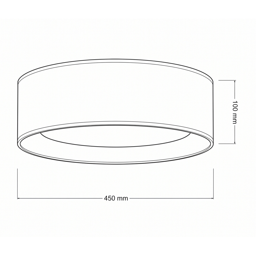 Brilagi - LED-dæmpbar loftlampe VELVET SMART VARI LED/24W/230V 3000-6500K Ø 45 cm grøn + fjernbetjening