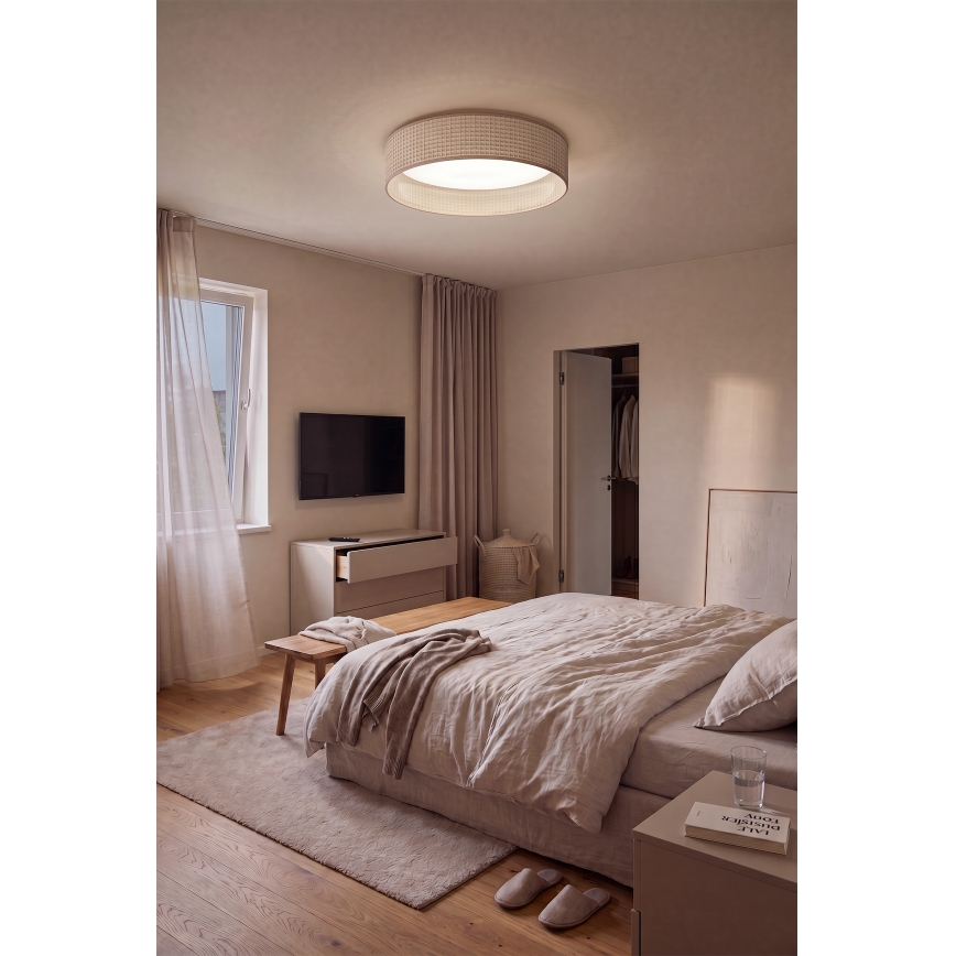 Brilagi - dæmpbar LED-loftlampe VELVET SMART VARI LED/36W/230V 3000-6500K Ø 55 cm beige + fjernbetjening