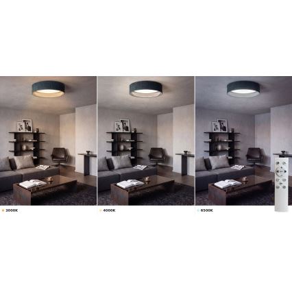 Brilagi - LED dæmpbar loftlampe VELVET SMART VARI LED/36W/230V 3000-6500K Ø 55 cm grøn + fjernbetjening