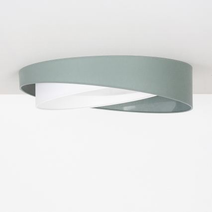 BRILAGI - Dæmpbar LED-loftlampe VELVET TWIST LED/36W/230V 3000-6000K Ø 65 cm Wi-Fi Tuya Beacon grøn/hvid + fjernbetjening