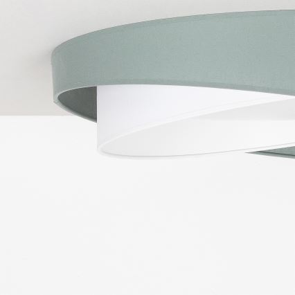 BRILAGI - Dæmpbar LED-loftlampe VELVET TWIST LED/36W/230V 3000-6000K Ø 65 cm Wi-Fi Tuya Beacon grøn/hvid + fjernbetjening
