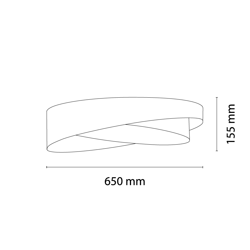 BRILAGI - Dæmpbar LED-loftlampe VELVET TWIST LED/36W/230V 3000-6000K Ø 65 cm Wi-Fi Tuya Beacon grøn/hvid + fjernbetjening