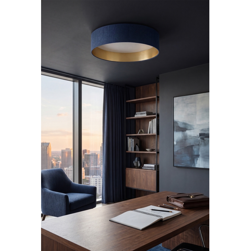 Brilagi - Dæmpbar LED-loftlampe VELVET SMARTIX STARS LED/24W/230V 3000-6000K Ø 45 cm blå/guld Wi-Fi Tuya Beacon + fjernbetjening