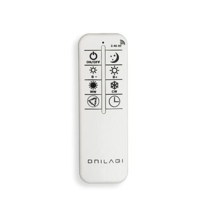 BRILAGI - LED-dæmpbar loftlampe APOLLO 58W/230V 3000-6500K 43,2x101,2 cm mat krom + fjernbetjening
