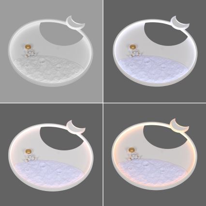 Brilagi - LED dæmpbar loftlampe ASTRO LED/20W/230V Ø 50 cm 3000-6000K astronaut + fjernbetjening