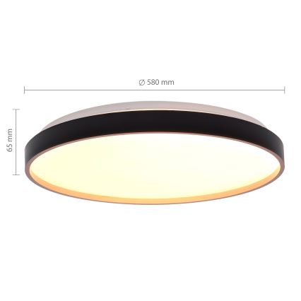 Brilagi - Dæmpbar LED-loftlampe CALA LED/60W/230V 3000-6500K Ø 58 cm + fjernbetjening
