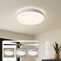 Brilagi - LED dæmpbar loftlampe CORVO LED/72W/230V 3000-6000K hvid Ø 50 cm + fjernbetjening