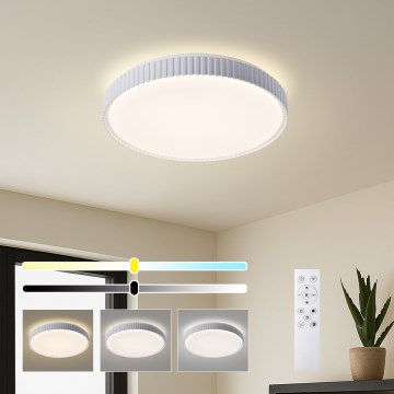 Brilagi - LED dæmpbar loftlampe CORVO LED/72W/230V 3000-6000K hvid Ø 50 cm + fjernbetjening