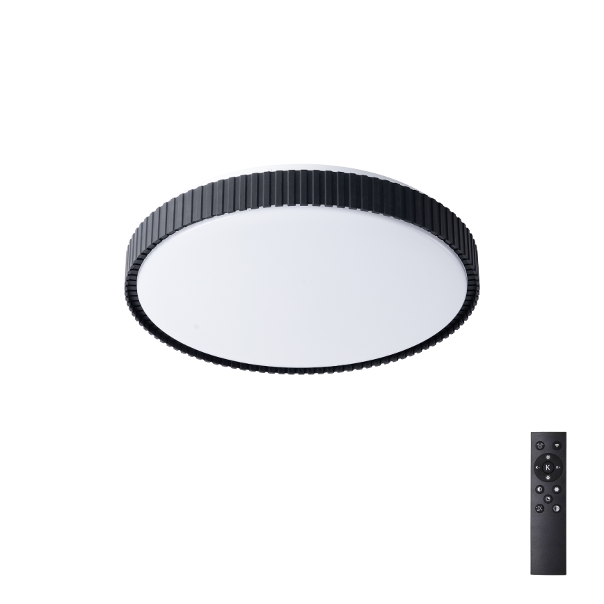 Brilagi - Dæmpbar LED-loftlampe CORVO LED/72W/230V 3000-6000K sort Ø 50 cm + fjernbetjening