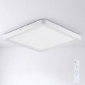 Brilagi - LED dæmpbar loftlampe ESTELA SQUARE LED/36W/230V 3000-6500K 31x31 cm hvid + fjernbetjening