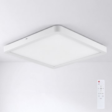 Brilagi - LED dæmpbar loftlampe ESTELA SQUARE LED/36W/230V 3000-6500K 31x31 cm hvid + fjernbetjening