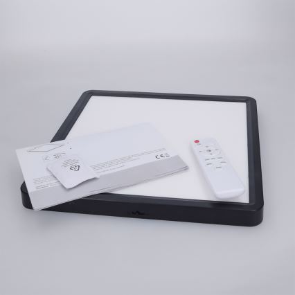 Brilagi - LED dæmpbar loftlampe ESTELA SQUARE LED/36W/230V 3000-6500K 31x31 cm sort + fjernbetjening