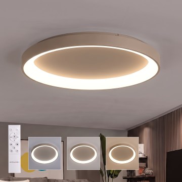 BRILAGI - LED Dæmpbar loftlampe FALCON II LED/108W/230V 3000-6500K Ø 80 cm beige + fjernbetjening