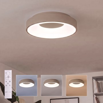 BRILAGI - LED-dæmpbar loftlampe FALCON II LED/67W/230V 3000-6500K Ø 40 cm beige + fjernbetjening