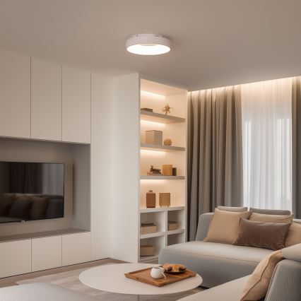 Brilagi - LED dæmpbar loftlampe FALCON II LED/67W/230V 3000-6500K Ø 40 cm hvid + fjernbetjening