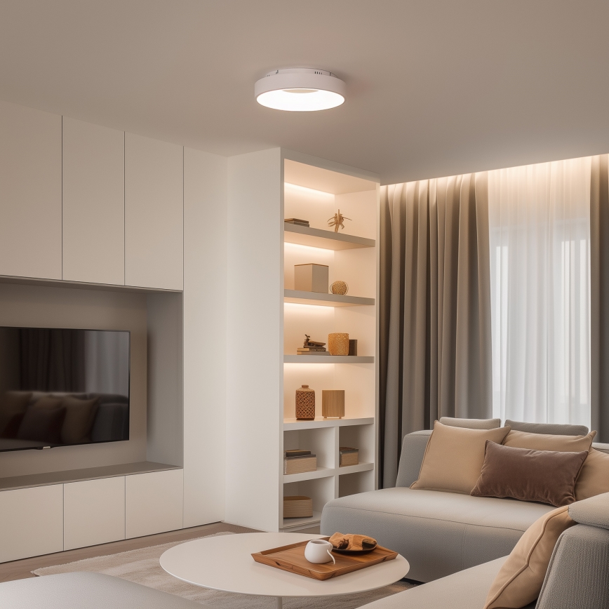 Brilagi - LED dæmpbar loftlampe FALCON II LED/67W/230V 3000-6500K Ø 40 cm hvid + fjernbetjening