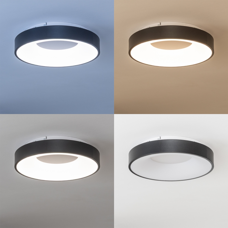 Brilagi - LED-dæmpbar loftlampe FALCON II LED/67W/230V 3000-6500K Ø 40 cm sort + fjernbetjening