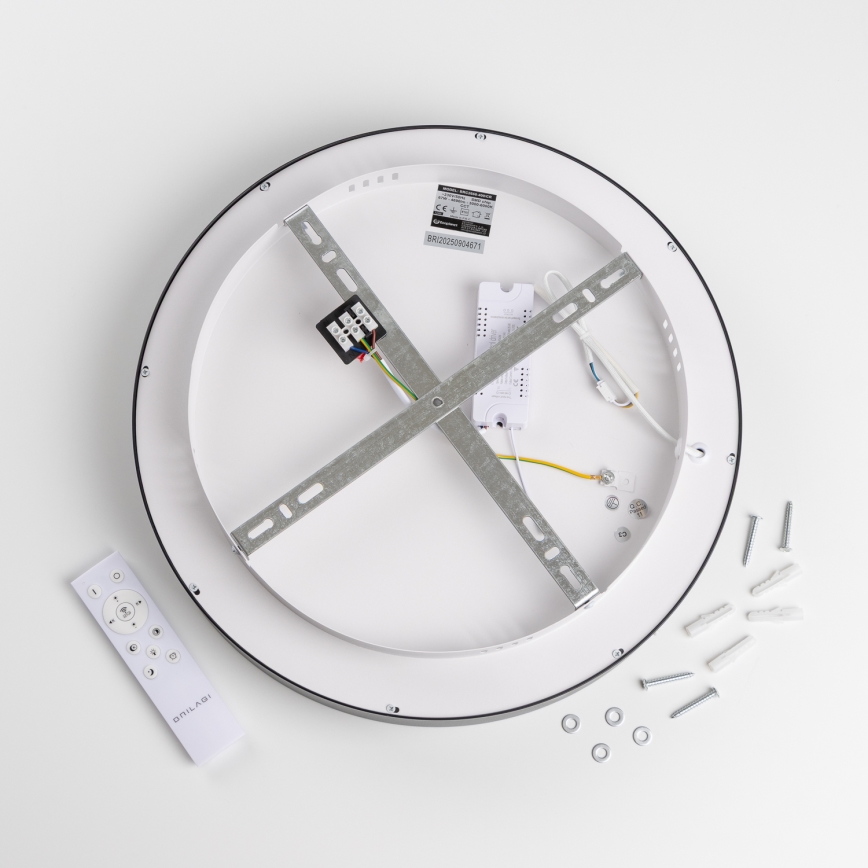 Brilagi - LED-dæmpbar loftlampe FALCON II LED/67W/230V 3000-6500K Ø 40 cm sort + fjernbetjening