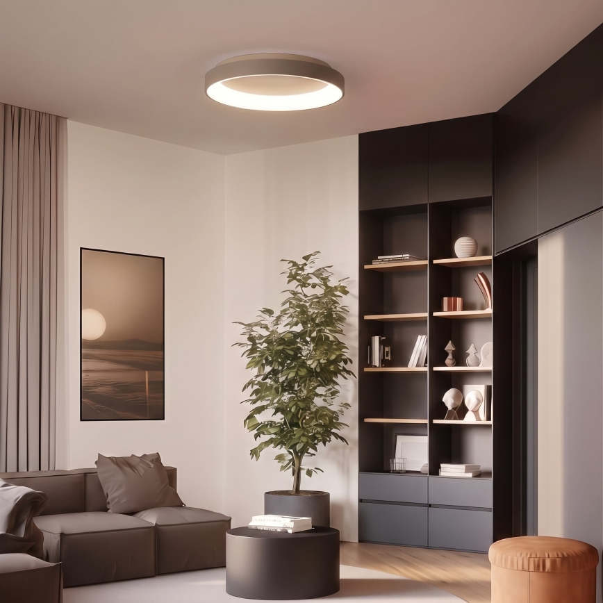 BRILAGI - Dæmpbar LED-loftlampe FALCON II LED/99W/230V 3000-6500K Ø 60 cm hvid/beige + fjernbetjening