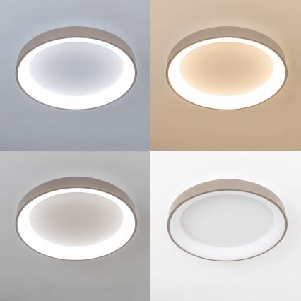 BRILAGI - Dæmpbar LED-loftlampe FALCON II LED/99W/230V 3000-6500K Ø 60 cm hvid/beige + fjernbetjening