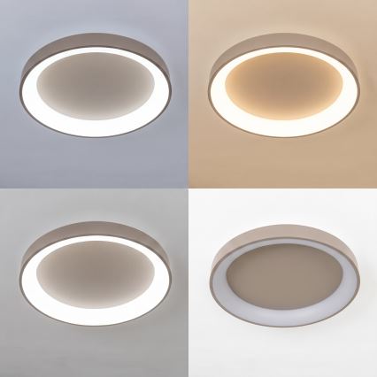 BRILAGI - Dæmpbar LED-loftlampe FALCON II LED/99W/230V 3000-6500K Ø 60 cm beige + fjernbetjening
