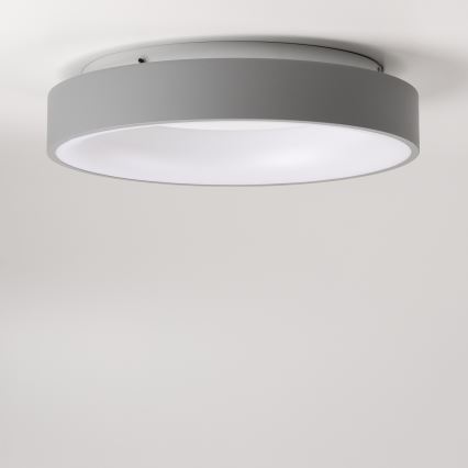 Brilagi - LED-dæmpbar loftlampe FALCON LED/80W/230V 3000-6500K Ø 60 cm grå + fjernbetjening