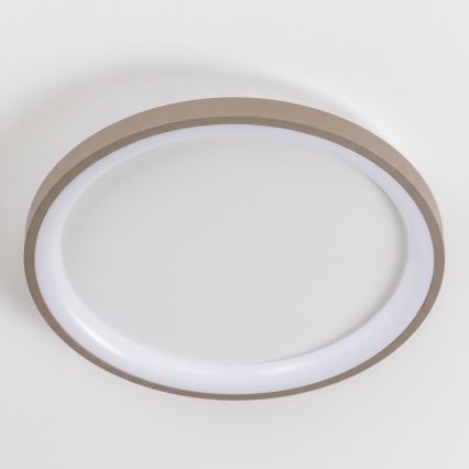 BRILAGI - Dæmpbar LED-loftlampe FALCON SLIM LED/42W/230V 3000-6500K Ø 50 cm hvid/beige + fjernbetjening