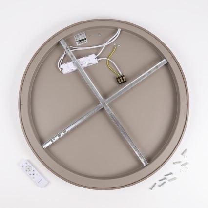 BRILAGI - Dæmpbar LED-loftlampe FALCON SLIM LED/42W/230V 3000-6500K Ø 50 cm hvid/beige + fjernbetjening