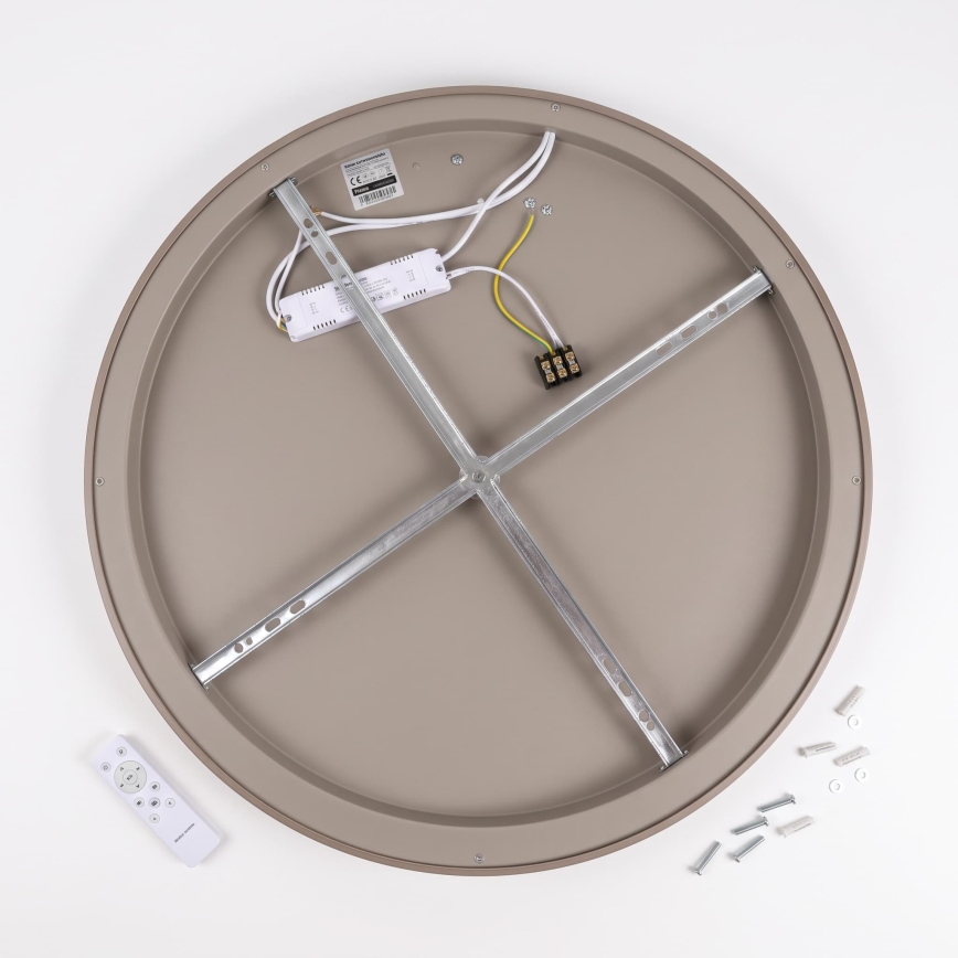 BRILAGI - Dæmpbar LED-loftlampe FALCON SLIM LED/42W/230V 3000-6500K Ø 50 cm hvid/beige + fjernbetjening