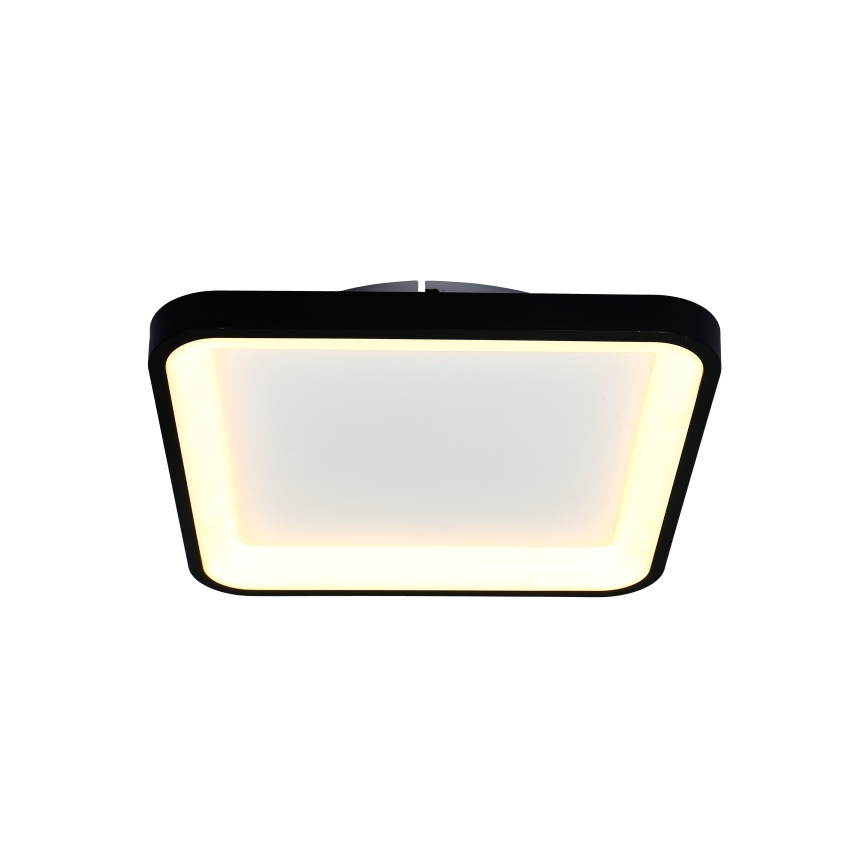 Brilagi - Dæmpbar LED-loftlampe FALCON SLIM LED/50W/230V 3000-6500K 50x50 cm sort + fjernbetjening