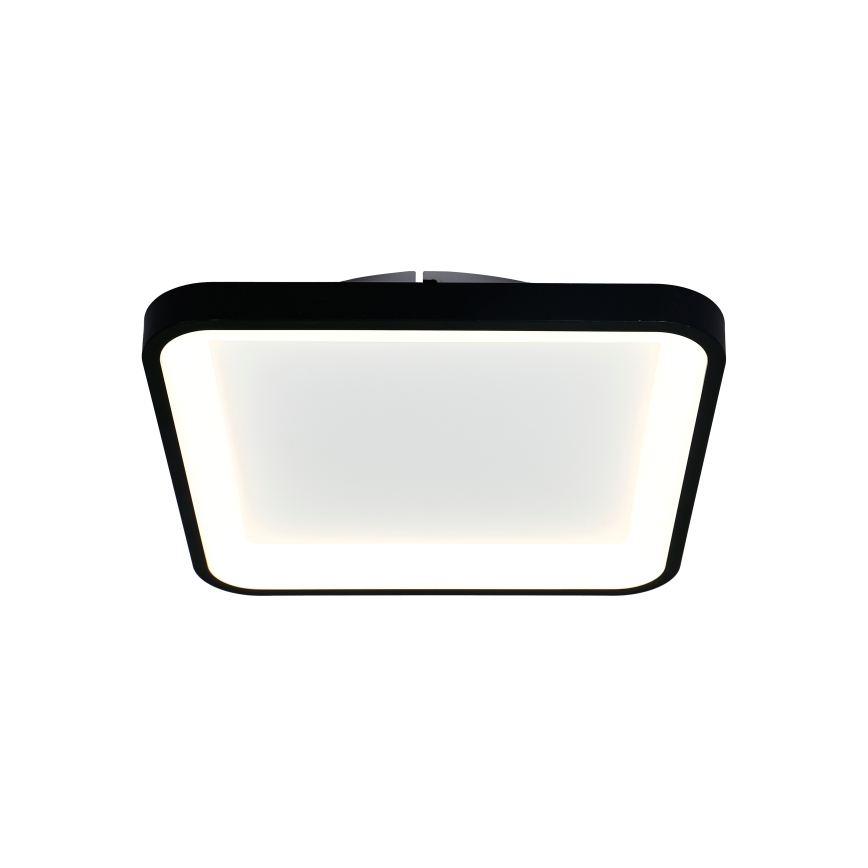 Brilagi - Dæmpbar LED-loftlampe FALCON SLIM LED/50W/230V 3000-6500K 50x50 cm sort + fjernbetjening