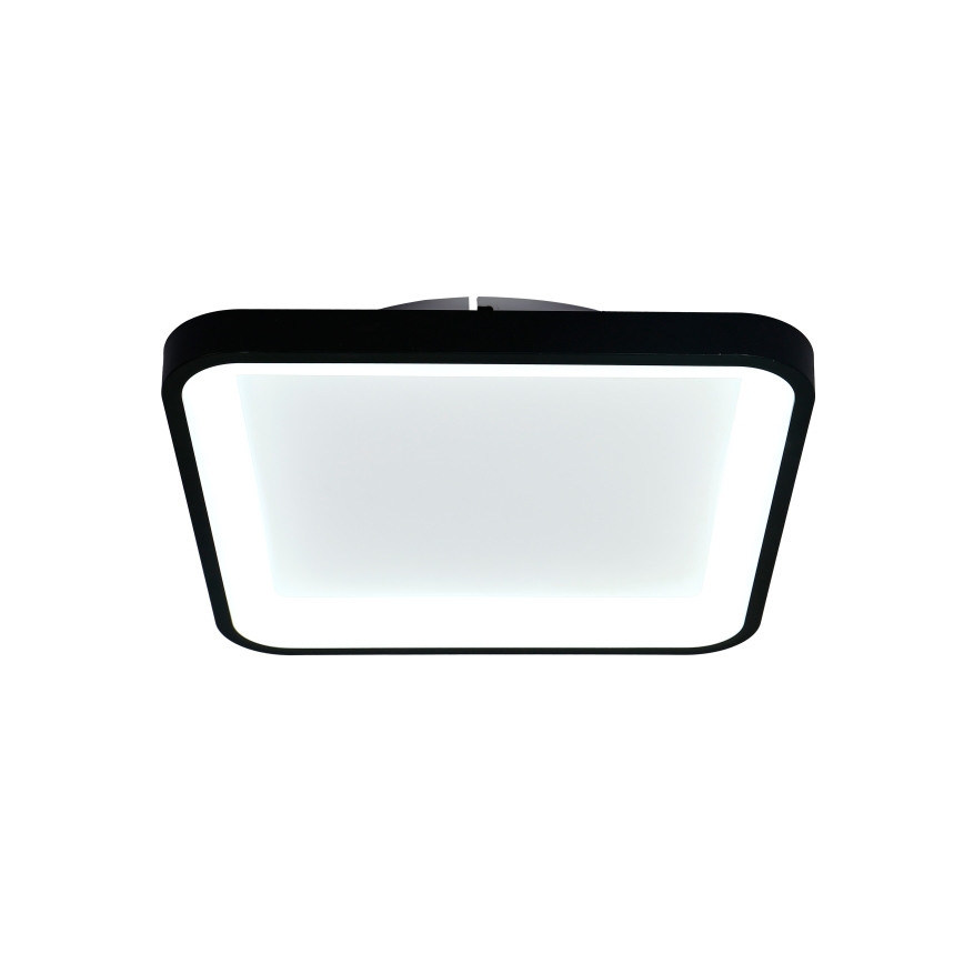 Brilagi - Dæmpbar LED-loftlampe FALCON SLIM LED/50W/230V 3000-6500K 50x50 cm sort + fjernbetjening