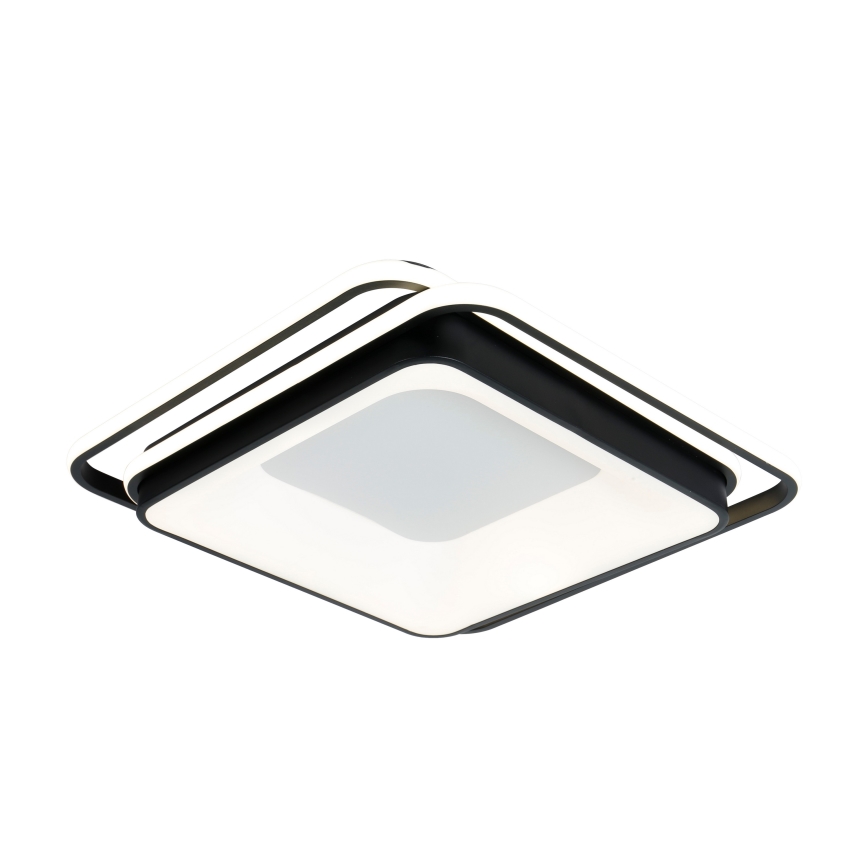 Brilagi - dæmpbar LED-loftlampe FLARE LED/102W/230V 3000-6000K 50x50 cm sort + fjernbetjening