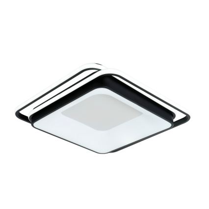 Brilagi - dæmpbar LED-loftlampe FLARE LED/102W/230V 3000-6000K 50x50 cm sort + fjernbetjening