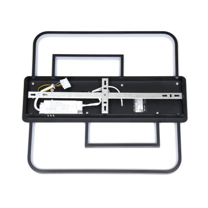 Brilagi - LED-dæmpbar loftlampe FLARE LED/34W/230V 3000-6000K 48x48 cm sort + fjernbetjening