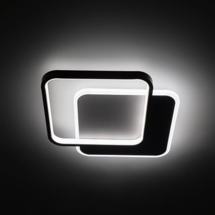 Brilagi - LED-dæmpbar loftlampe FLARE LED/43W/230V 3000-6000K 39,5x45 cm hvid/sort + fjernbetjening