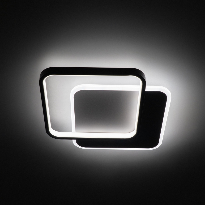 Brilagi - LED-dæmpbar loftlampe FLARE LED/43W/230V 3000-6000K 39,5x45 cm hvid/sort + fjernbetjening