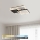 Brilagi - LED dæmpbar loftlampe FLARE LED/64W/230V 3000-6000K 45x45 cm hvid/sort + fjernbetjening