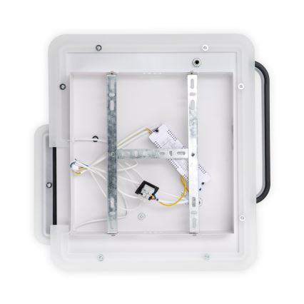 Brilagi - LED dæmpbar loftlampe FLARE LED/64W/230V 3000-6000K 45x45 cm hvid/sort + fjernbetjening