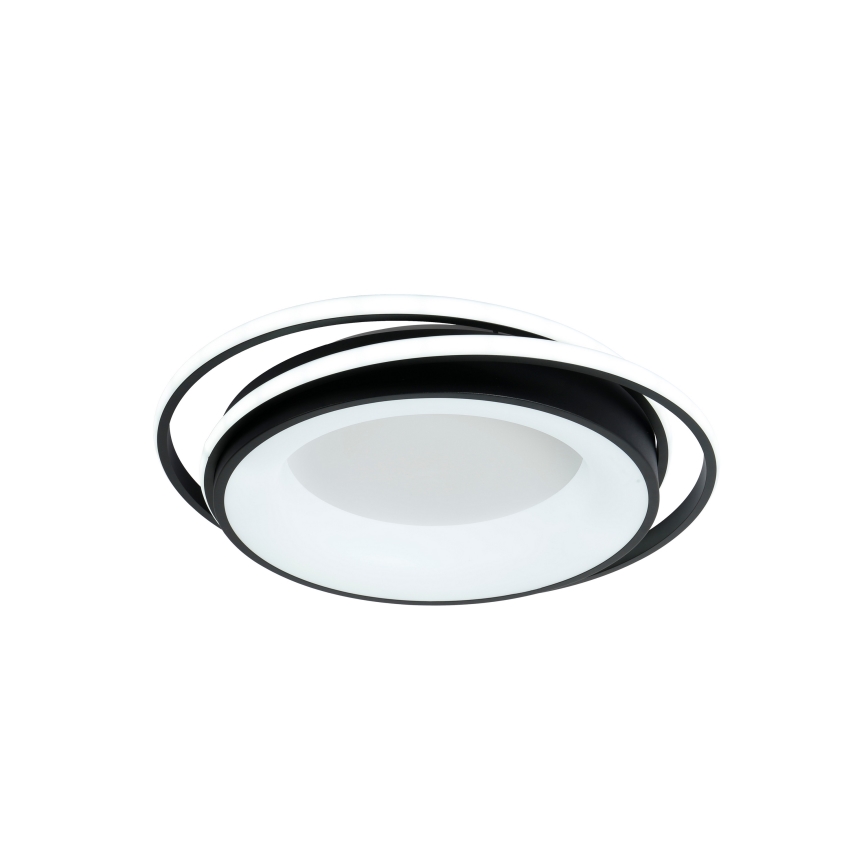 Brilagi - FLARE LED dæmpbar loftlampe 84W 230V 3000-6000K 47x51 cm sort + fjernbetjening