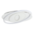 Brilagi - LED Dæmpbar loftlampe IRIS LED/78W/230V 3000-6000K 37x49 cm hvid + fjernbetjening