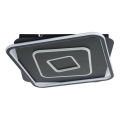 Brilagi - LED-dæmpbar loftlampe IRIS LED/98W/230V 3000-6000K 50x50 cm sort + fjernbetjening