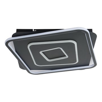 Brilagi - LED-dæmpbar loftlampe IRIS LED/98W/230V 3000-6000K 50x50 cm sort + fjernbetjening